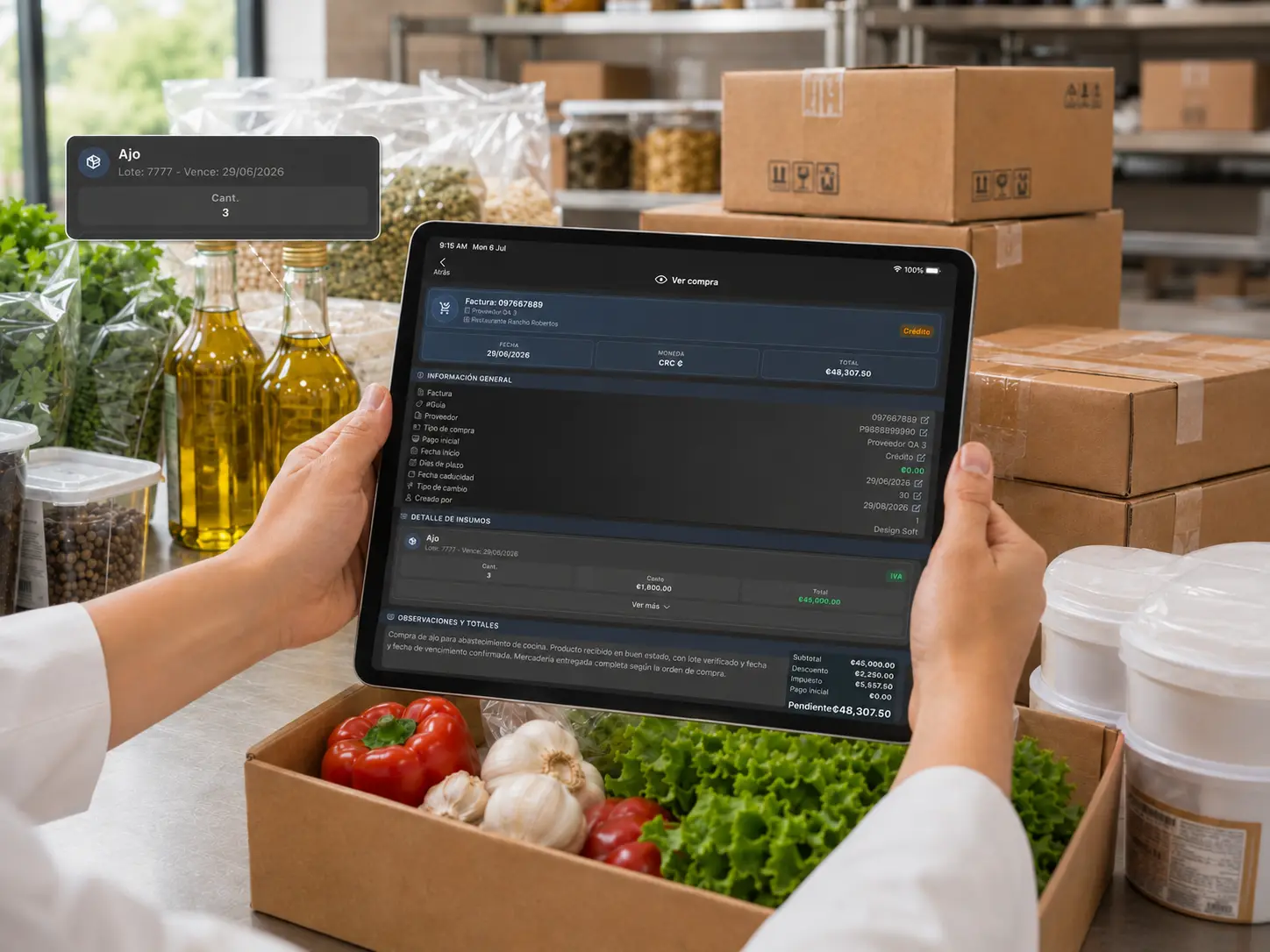 Consulta de compras de insumos