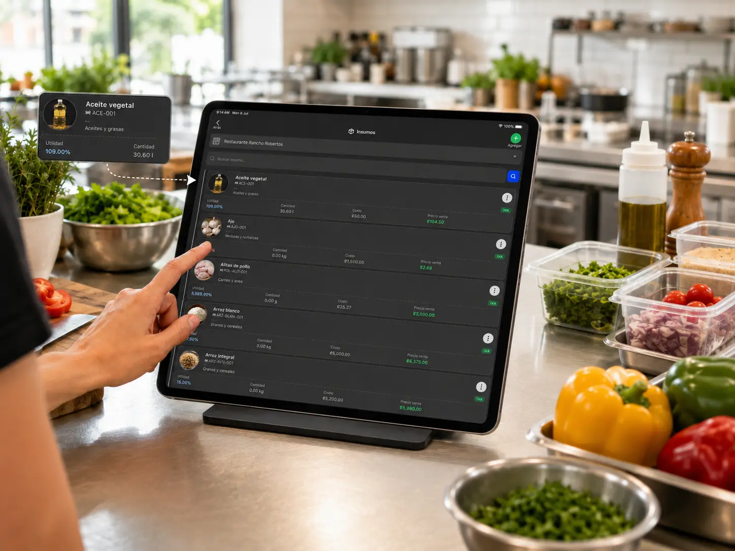 Módulo de insumos de POS Restaurantes