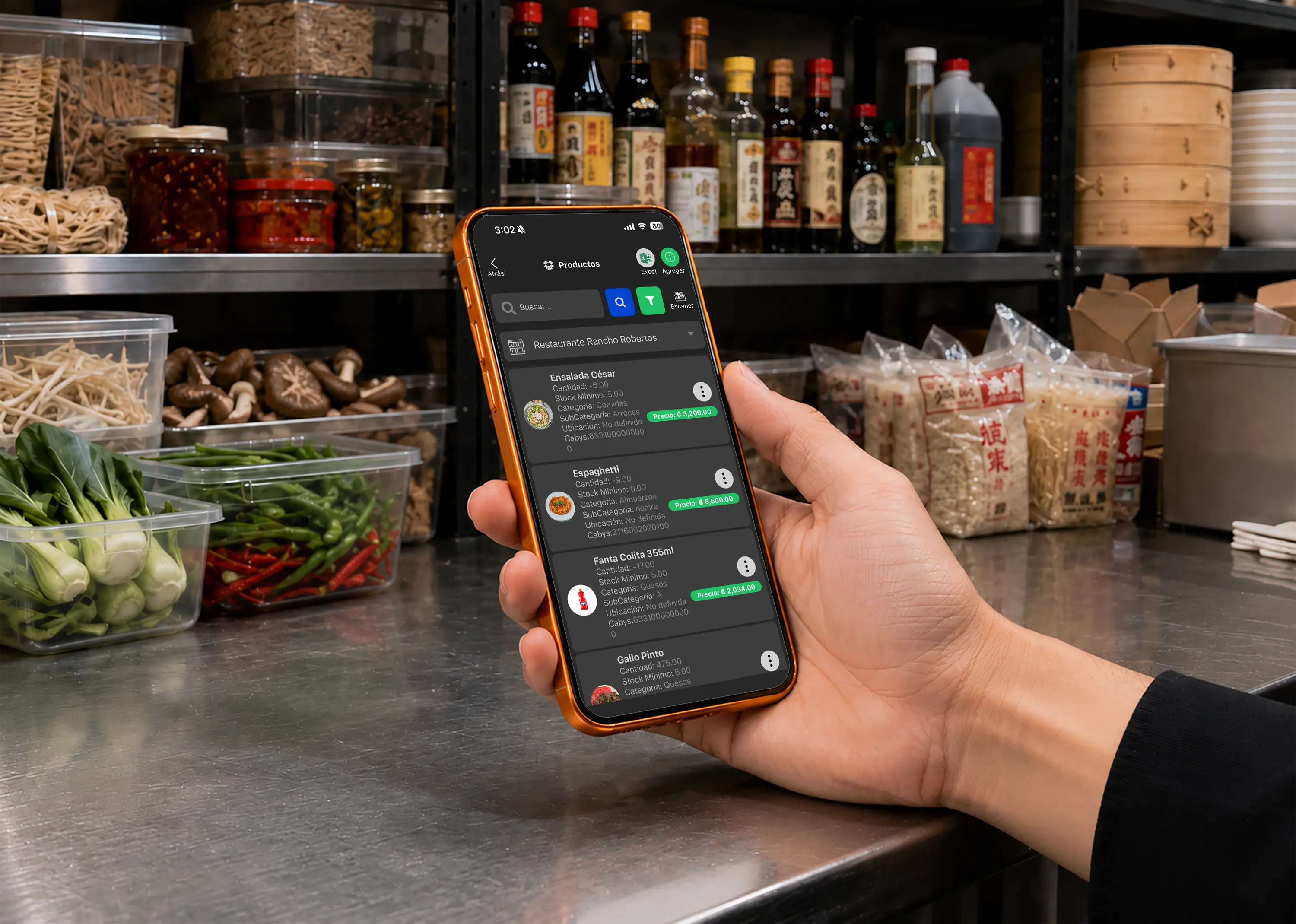 Inventario para restaurantes con conteos desde aplicación móvil