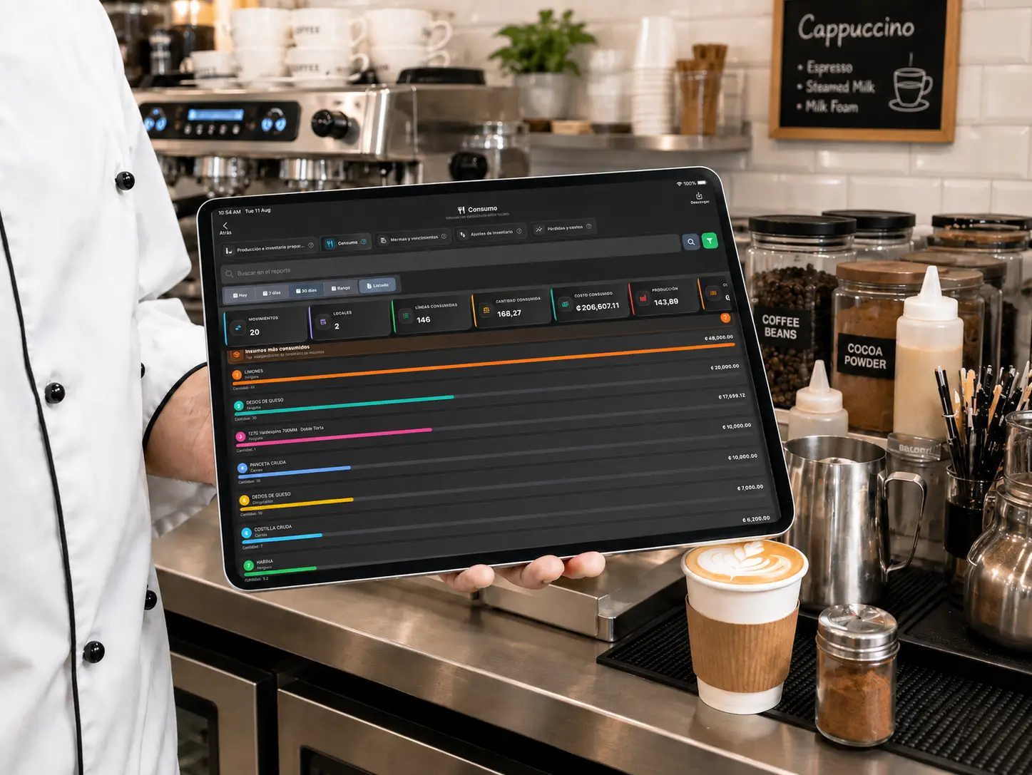 Consumo de producción en POS Restaurantes