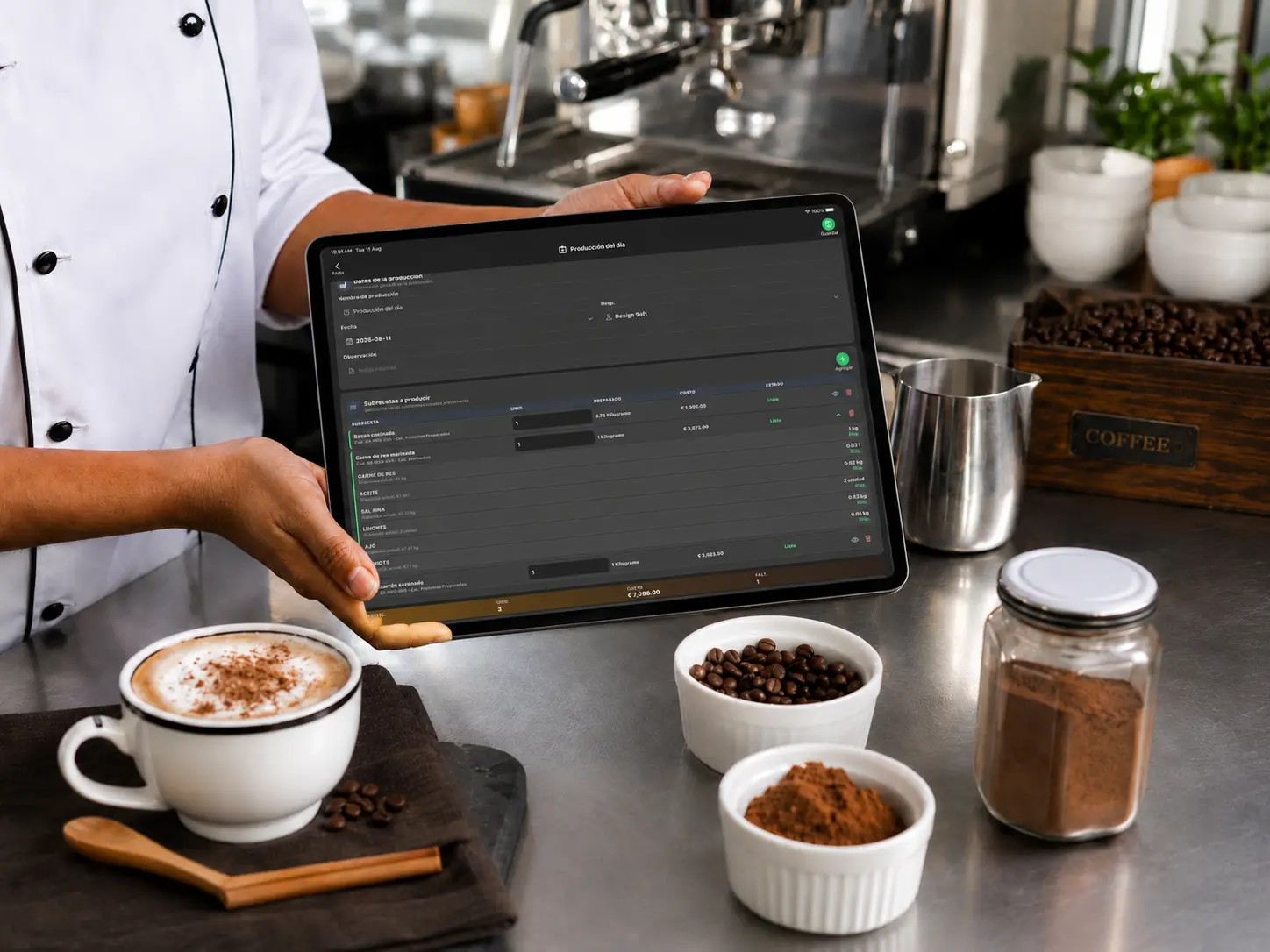Producción del día en POS Restaurantes