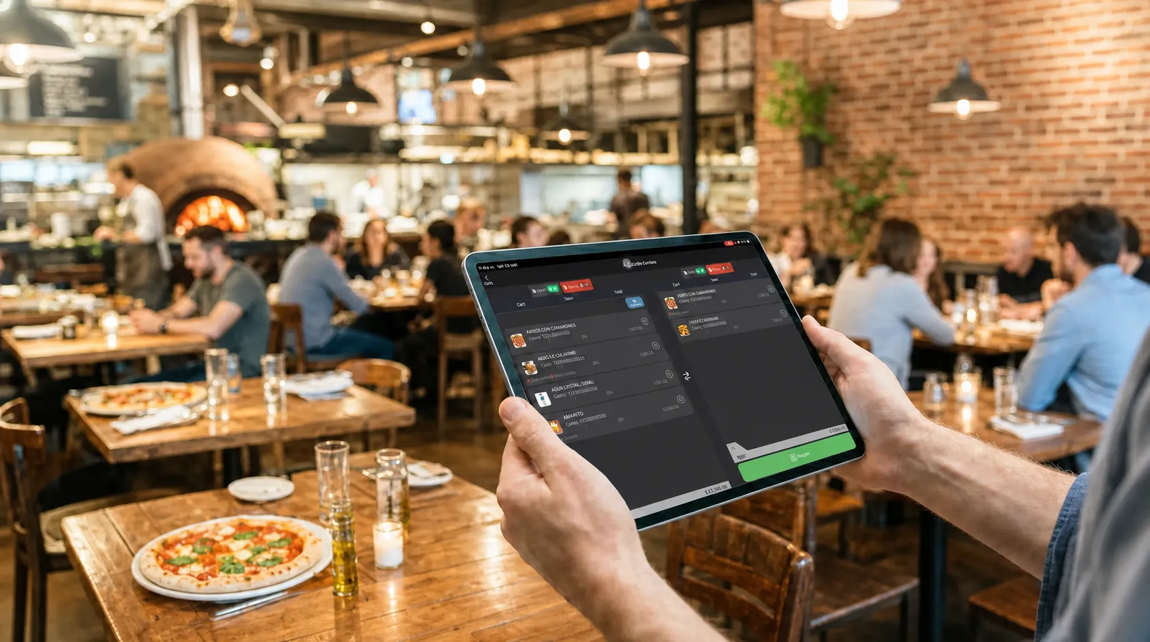 Pantalla de POS Restaurante para dividir cuentas