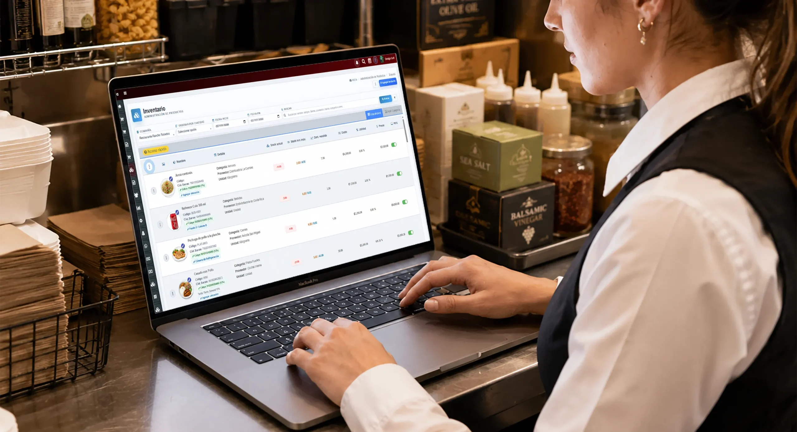 Panel web de control de inventario y costeo de recetas
